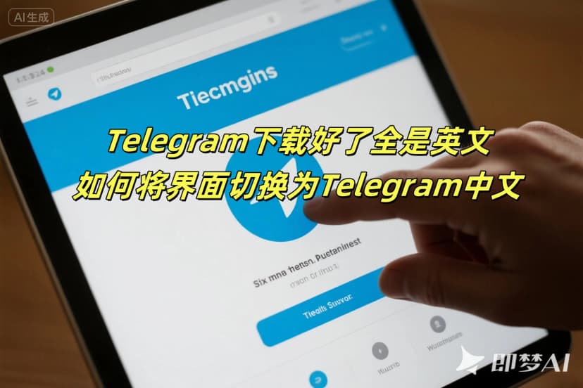 Telegram电报指南: Telegram中文版界面怎么设置？英文如何切换为中文